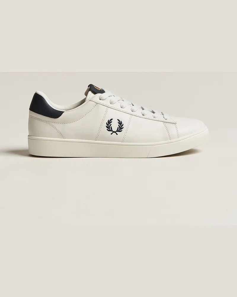 Fred Perry Spencer Leather Sneakers Porcelain/Navy Weiß