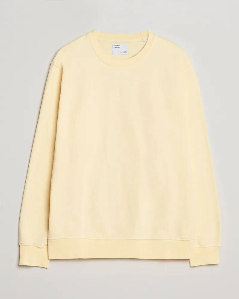 COLORFUL STANDARD Classic Organic Crew Neck Sweat Soft Yellow Gelb