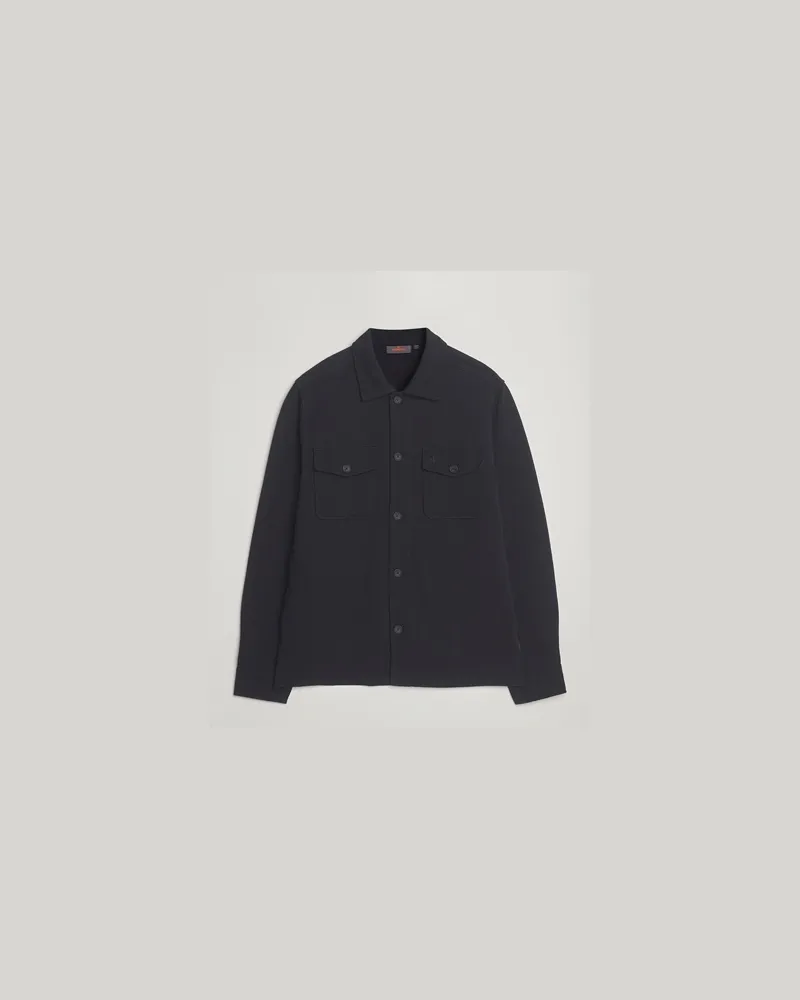 Morris Andrew Jersey Overshirt Old Blue Blau