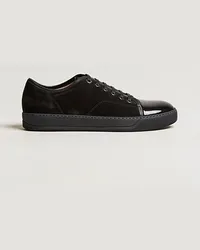 Lanvin Patent Cap Toe Sneaker Black/Black Schwarz