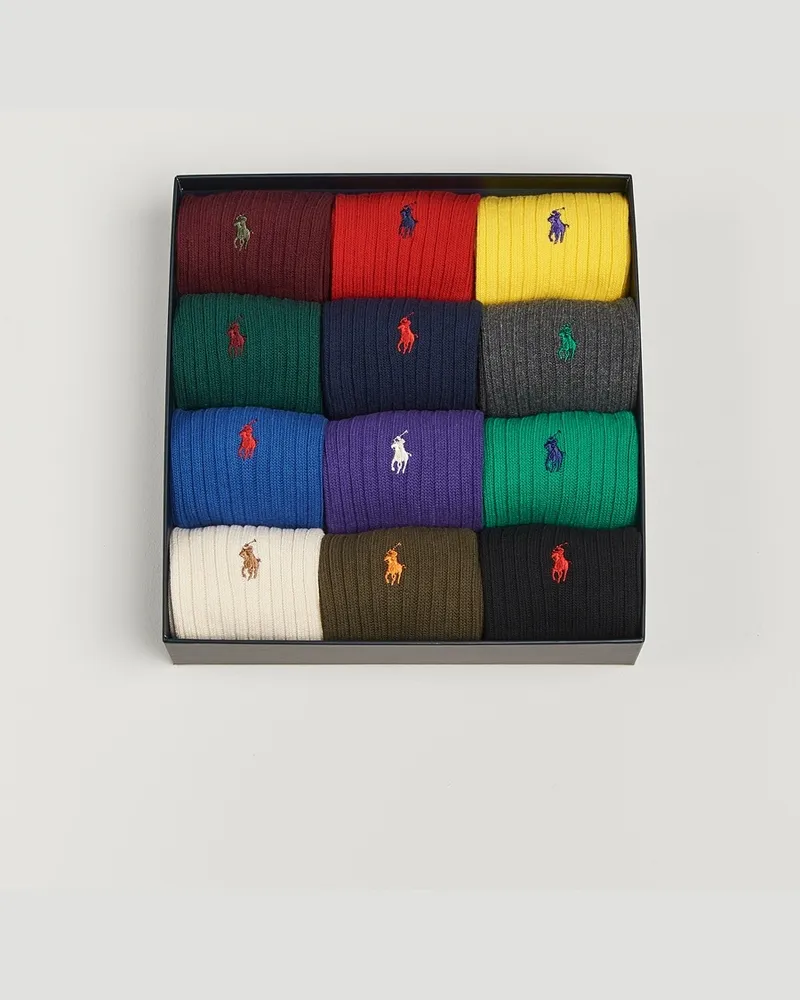 Ralph Lauren 12-Pack Cotton Crew Socks Multi Multi Mehrfarbig