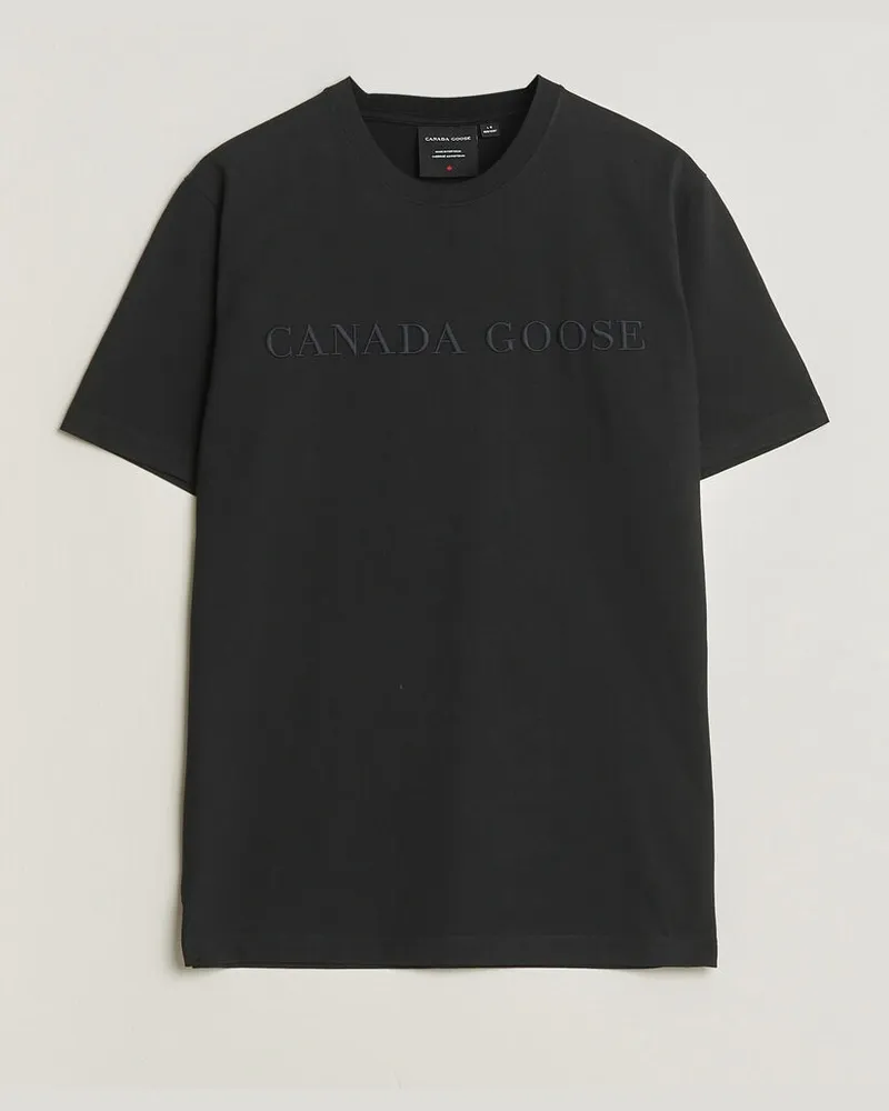 Canada Goose Vantage Wordmark T-Shirt Black Schwarz