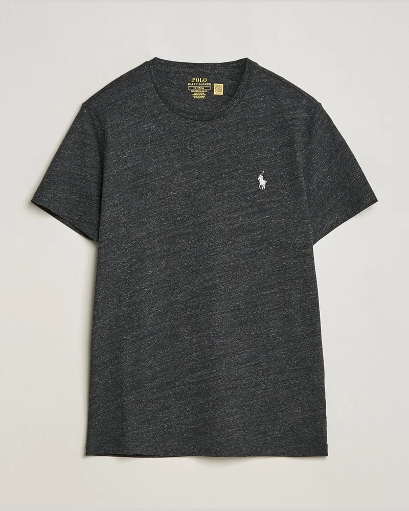 Ralph Lauren Crew Neck T-Shirt Black Marl Heather Schwarz