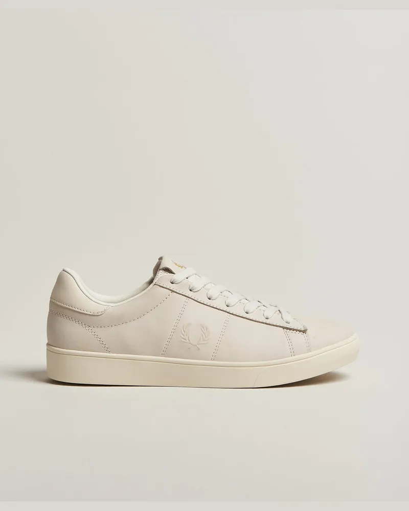 Fred Perry Spencer Nubuck Sneaker Snow White Weiß