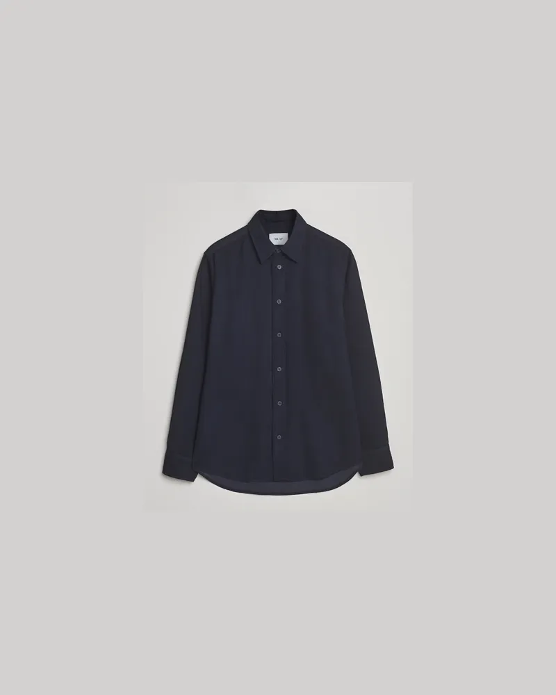 NN 07 Colby Shirt Navy Blue Blau