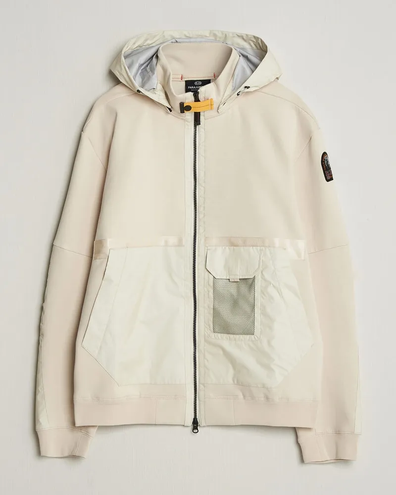 Parajumpers Kouga Evo Fleece Hooded Hybrid Jacket Moonbeam Beige