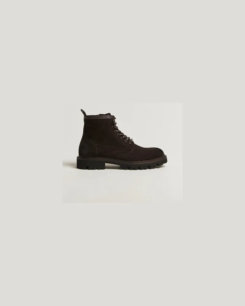 HUGO BOSS Julyo Suede Boot Dark Brown Braun