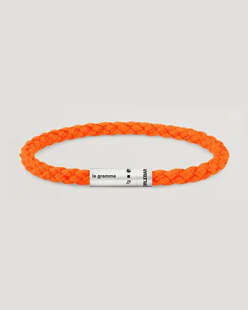 Le Gramme X Orlebar Brown Nato Bracelet Orange/Sterling Silver Orange