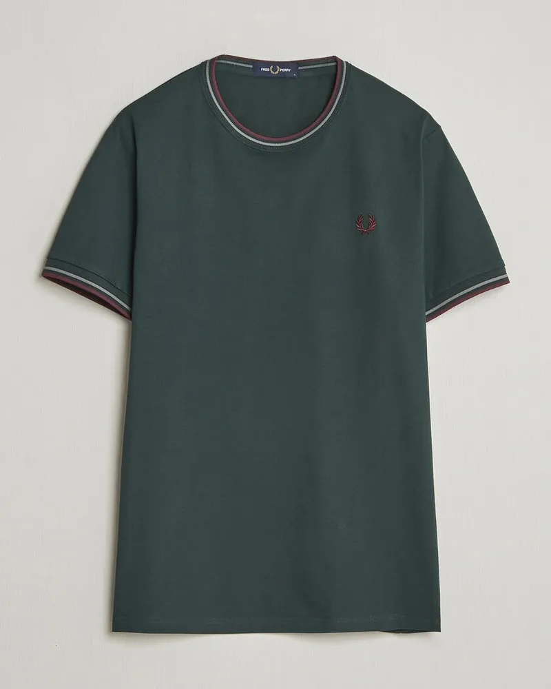 Fred Perry Twin Tipped T-Shirt Grassroots Green Grün
