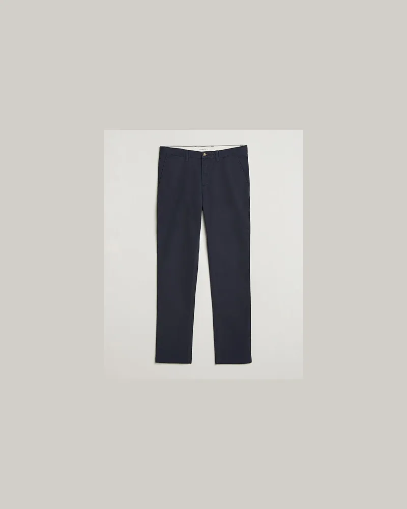 Gant Slim Fit Chinos Evening Blue Blau