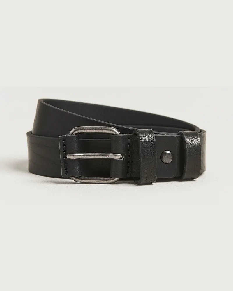 Nudie Jeans Dwayne Leather Belt Black Schwarz