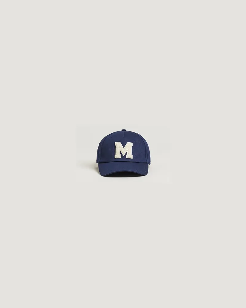 Moncler Archive Logo Baseball Cap Navy Blau