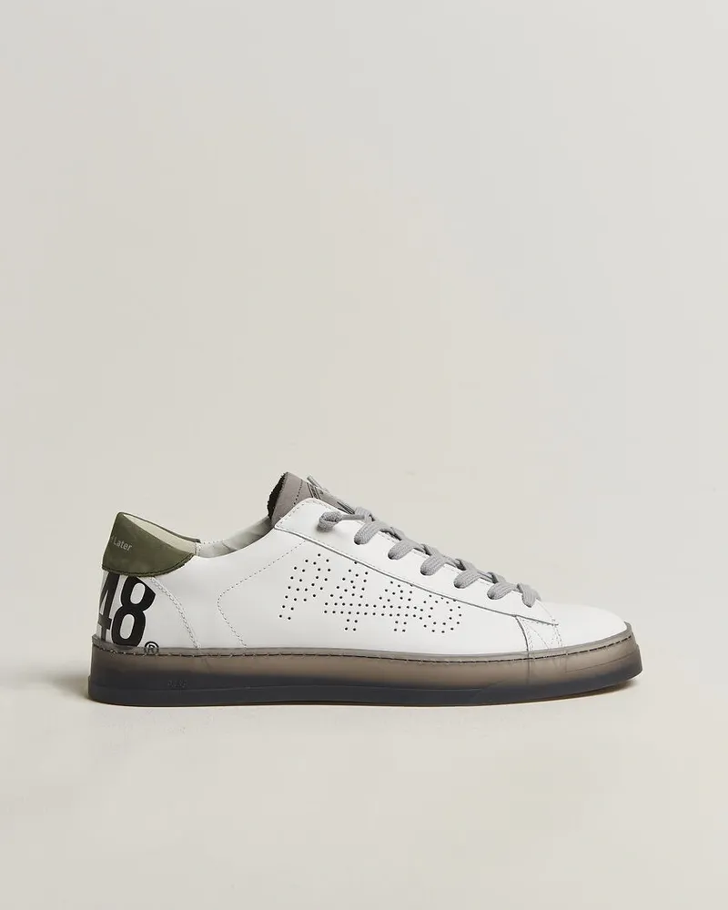 P448 Jack Leather Sneaker White/Grey Weiß