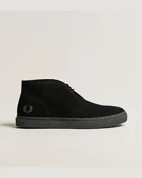 Fred Perry Hawley Suede Chukka Boot Black Schwarz