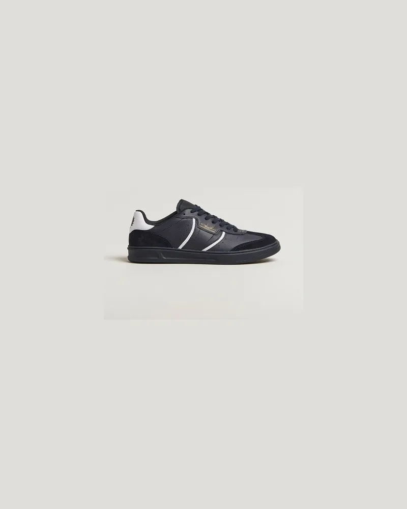 Fred Perry B4 Leather/Suede Sneaker Navy Blau