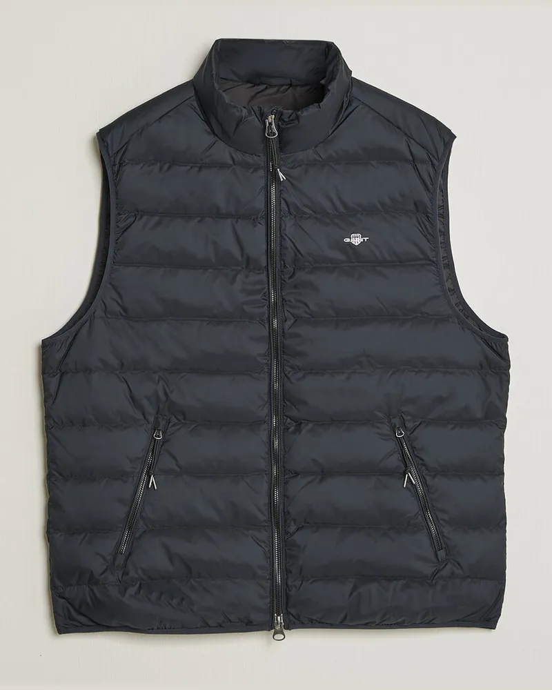 Gant Light Down Vest Black Schwarz