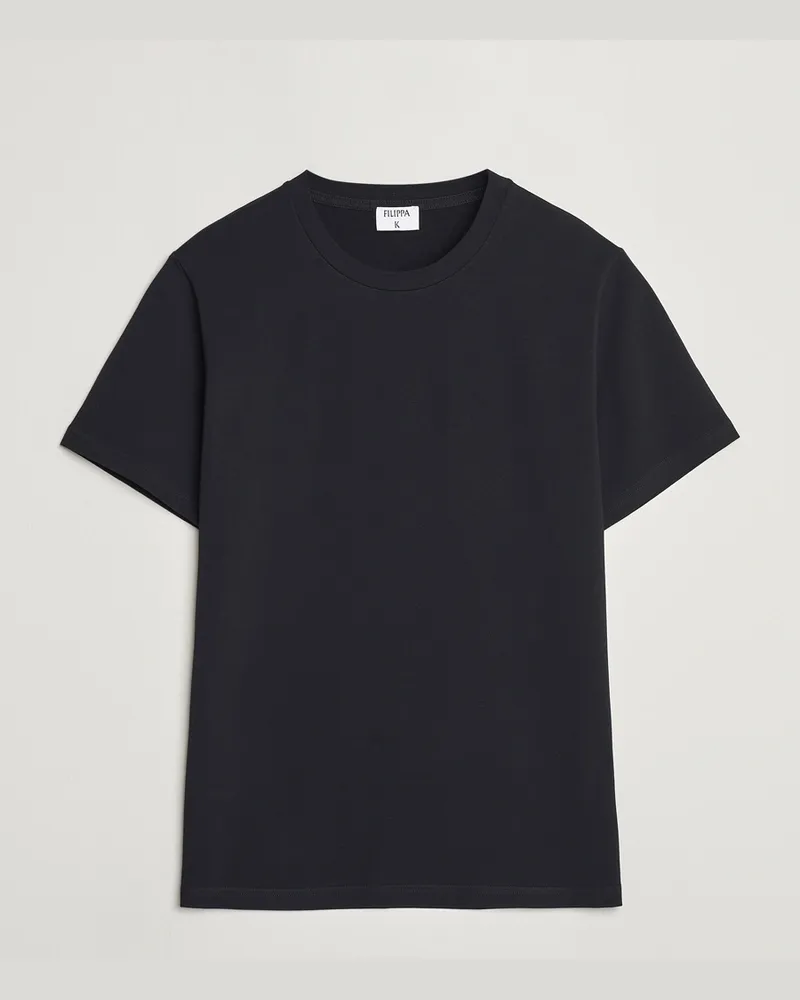 Filippa K Soft Lycra Tee Black Schwarz
