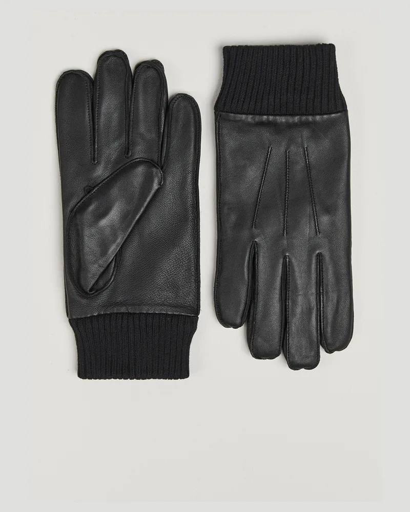 Samsøe & Samsøe Hackney Leather Glove Black Schwarz