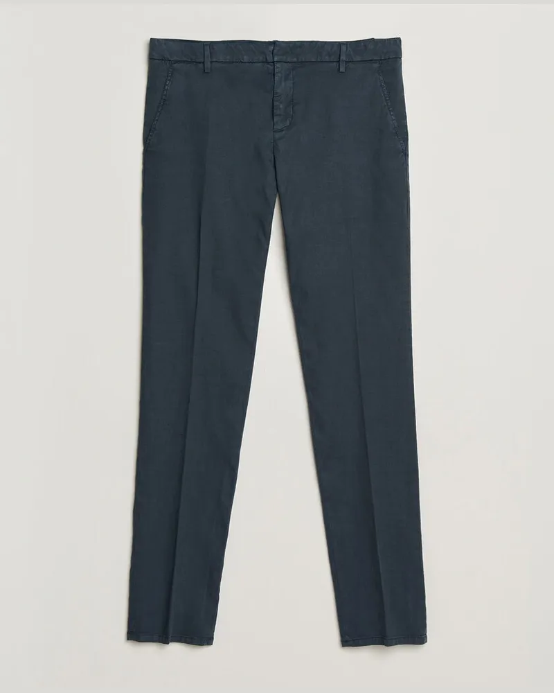 Dondup Spiritisimo Linen Stretch Chinos Navy Blau