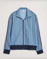 Lacoste Monogram Sweatjacke Rill/Globe Blau