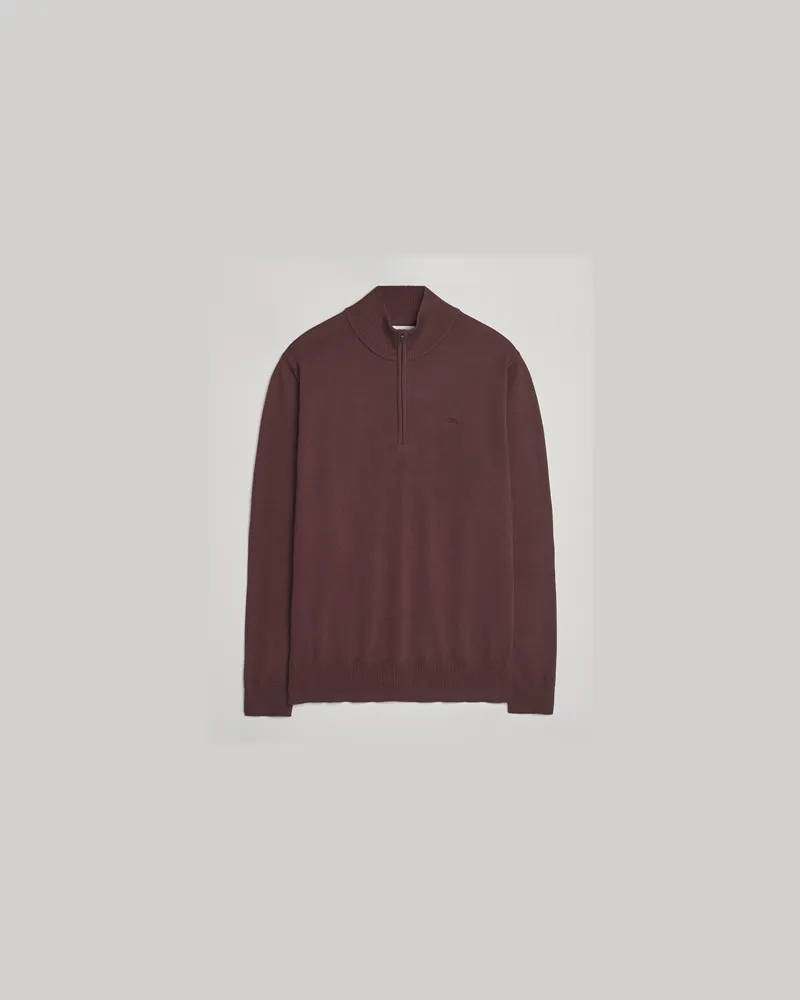 J.Lindeberg Kiyan Merino Half Zip Huckleberry Rot