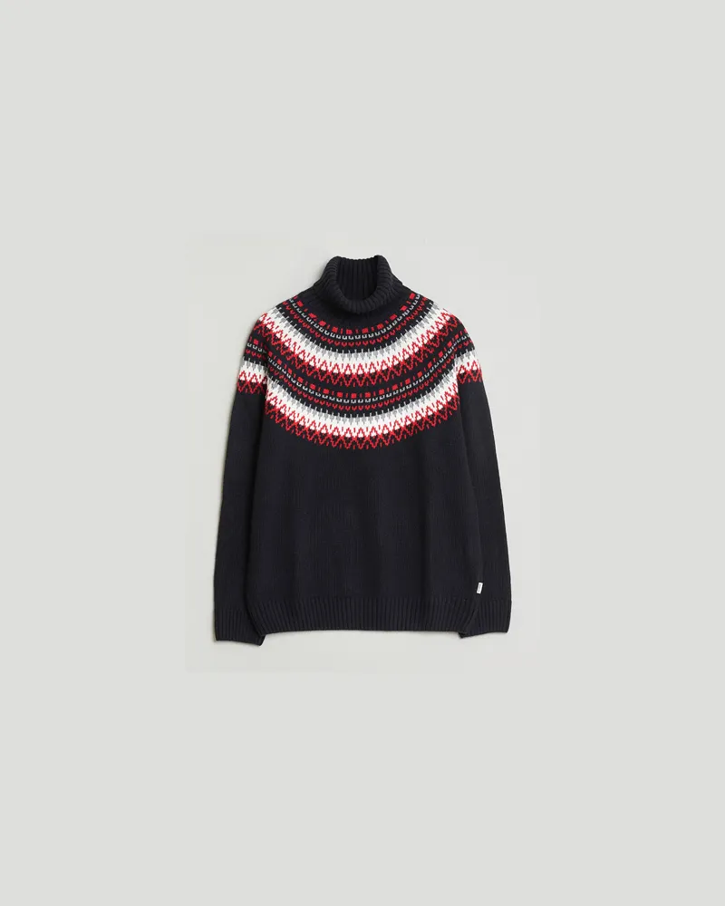 Gant GANT Fairisle Knitted Turtleneck Black Schwarz