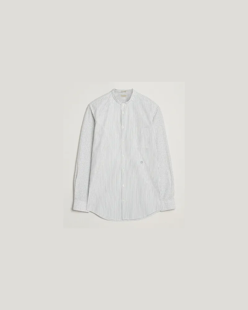 Massimo Alba Noto Guru Collar Shirt White/Green Weiß