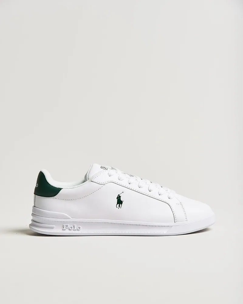 Ralph Lauren Heritage Court Sneakers White/College Green Weiß
