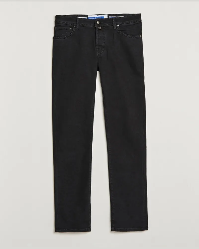 Jacob Cohën Nick 622 Slim Fit Stretch Jeans Black Dark Wash Schwarz