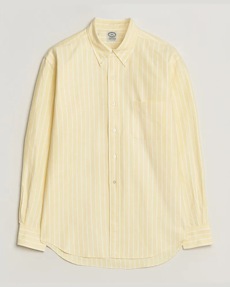 Kamakura Shirts Vintage Ivy Oxford BD Shirt Yellow Blazer Stripe Gelb
