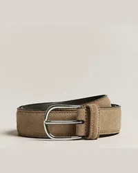 Anderson's Suede 3,5 cm Belt Beige