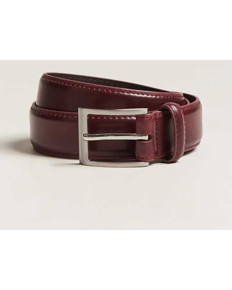 Loake 1880 Philip Leder Belt Burgundy Rot