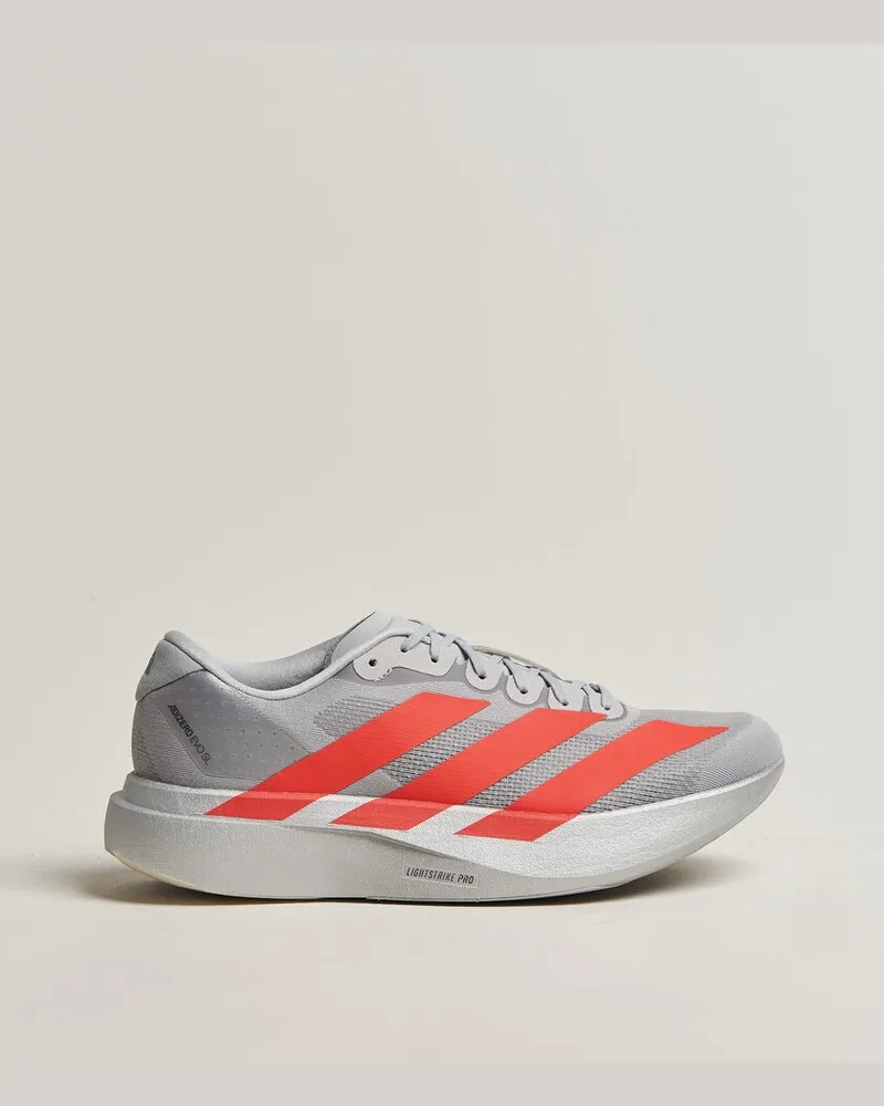 adidas Adizero Evo SL Silver/Red Grau