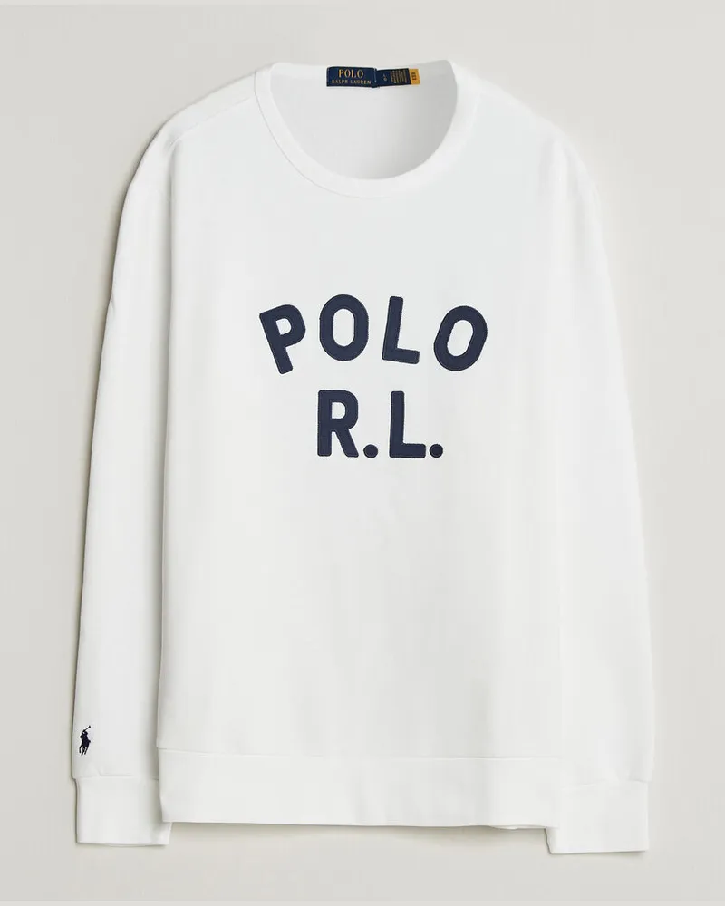 Ralph Lauren Polo RL Sweatshirt White Weiß