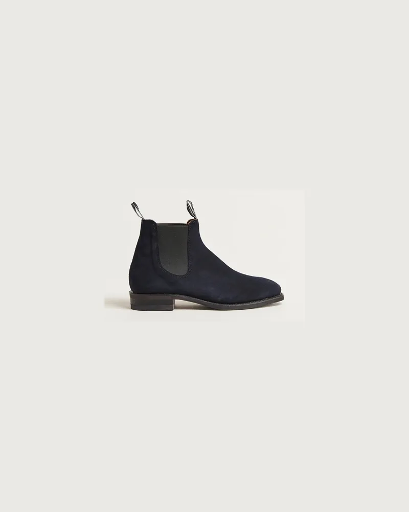R.M.Williams Comfort Craftsman G Boot Midnight Navy Suede Blau