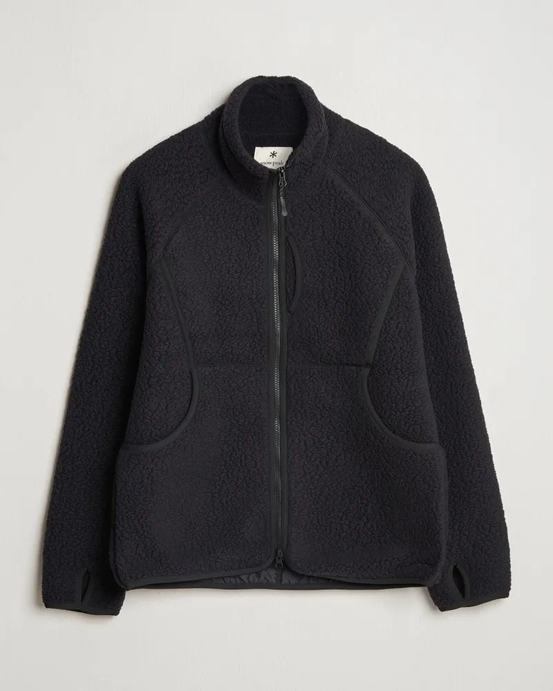Snow Peak Thermal Boa Fleece Jacket Black Schwarz