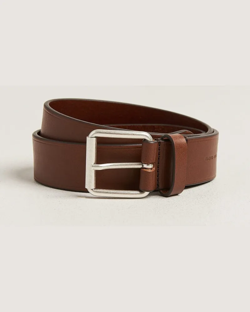 Tiger of Sweden Labori Leather Belt Dark Brown Braun