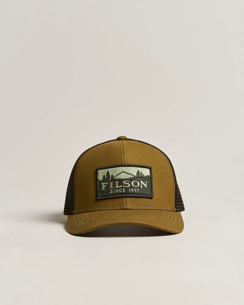 Filson Logger Mesh Cap Dark Tan Braun