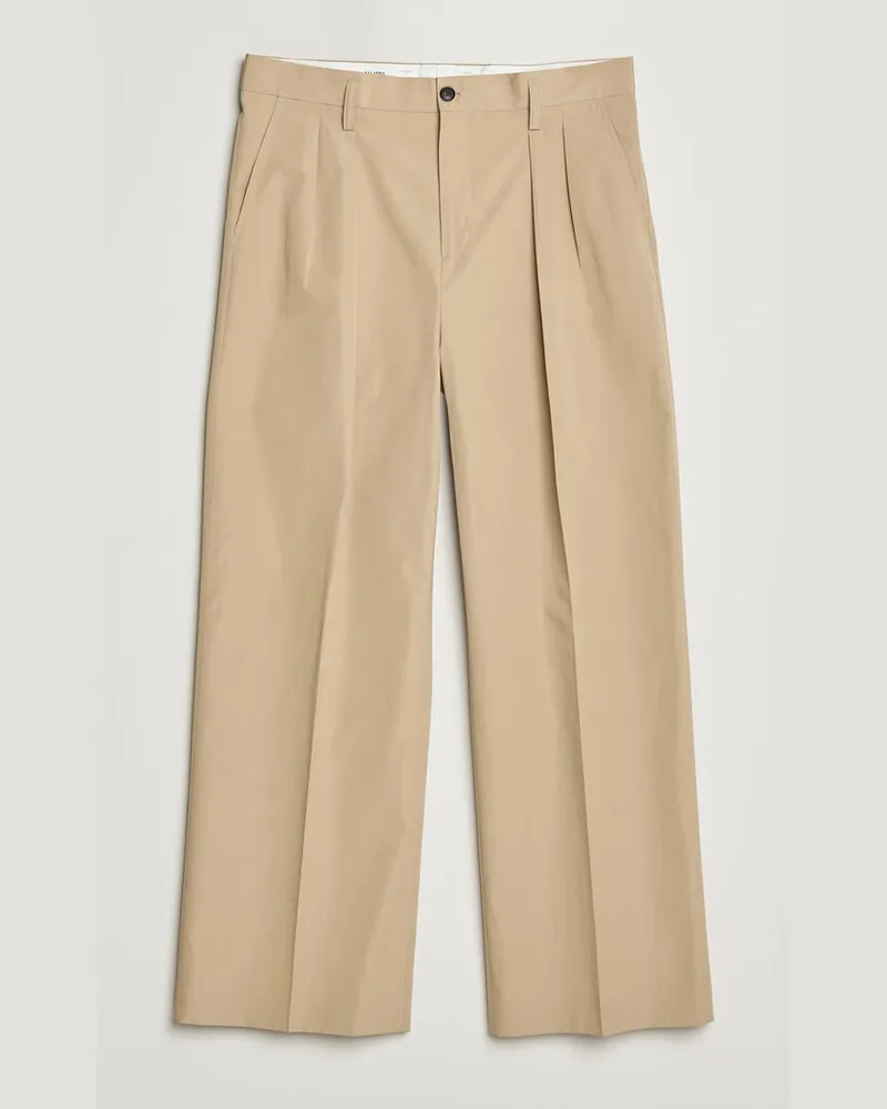 Filippa K Milo Cotton Trousers Canvas Beige Beige