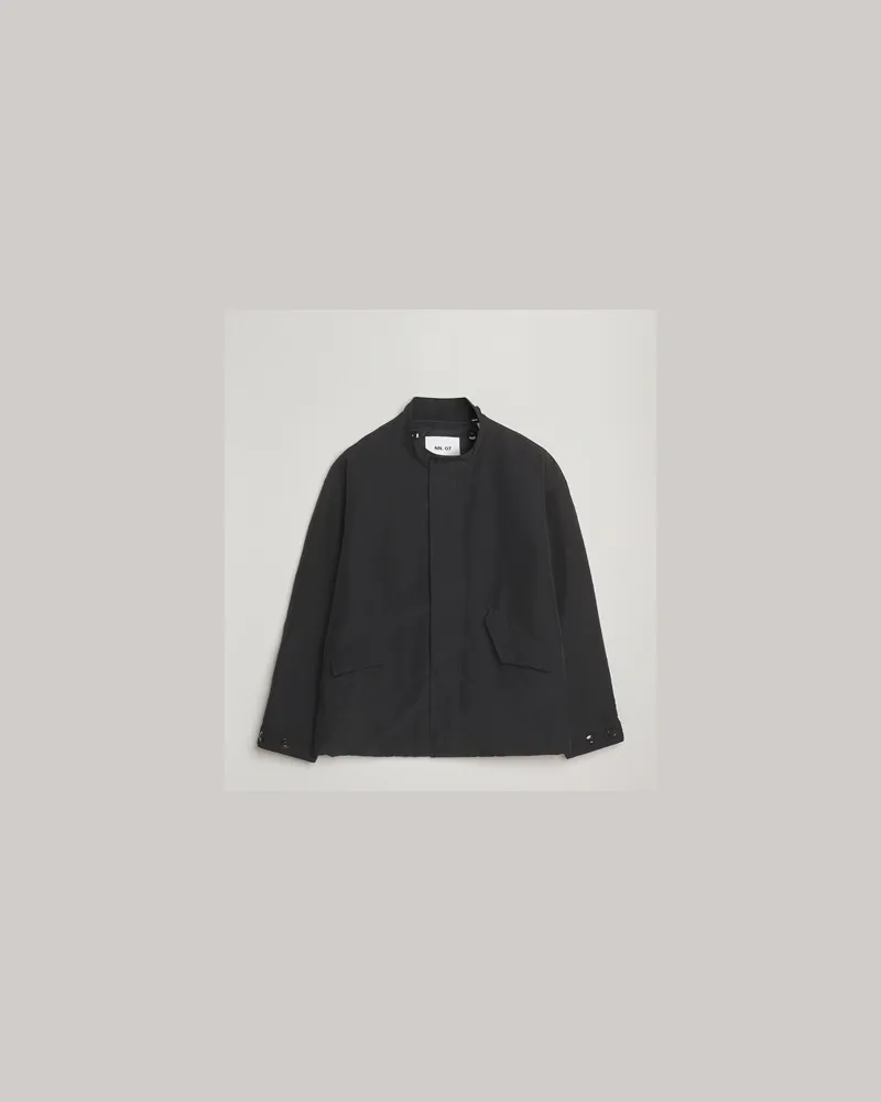 NN 07 Sophus Nylon Bomber Jacket Black Schwarz