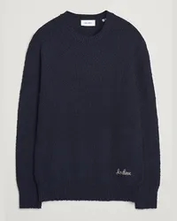 LES DEUX Errol Baumwoll Roundneck Dark Navy Blau