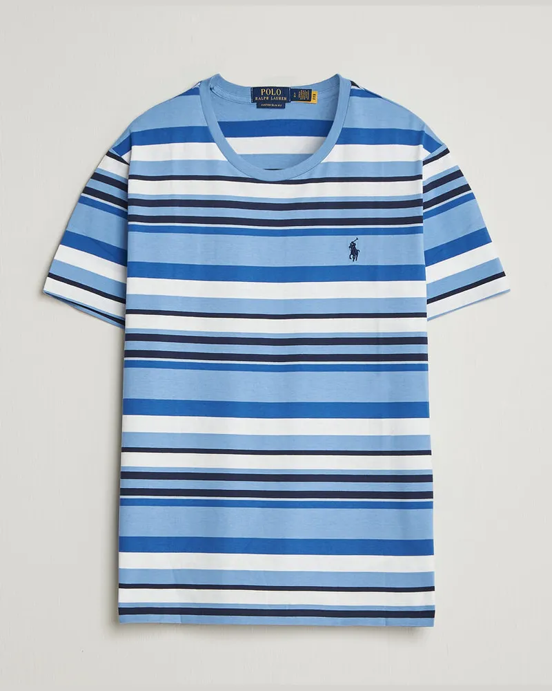 Ralph Lauren Crew Neck Striped T-shirt Bristol Blue Multi Mehrfarbig