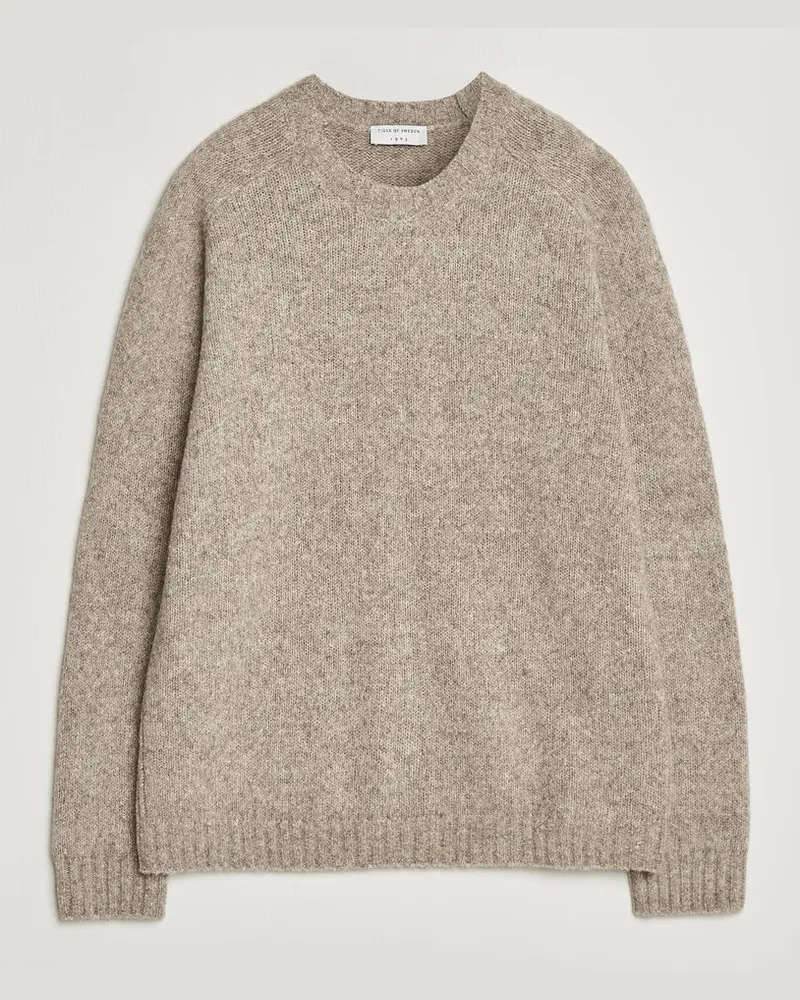 Tiger of Sweden Adryan Yak/Alpaca Knitted Sweater Stone Melange Beige