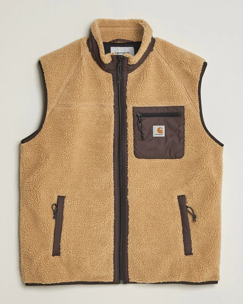 Carhartt WIP Prentis Pile Vest Tobacco Braun