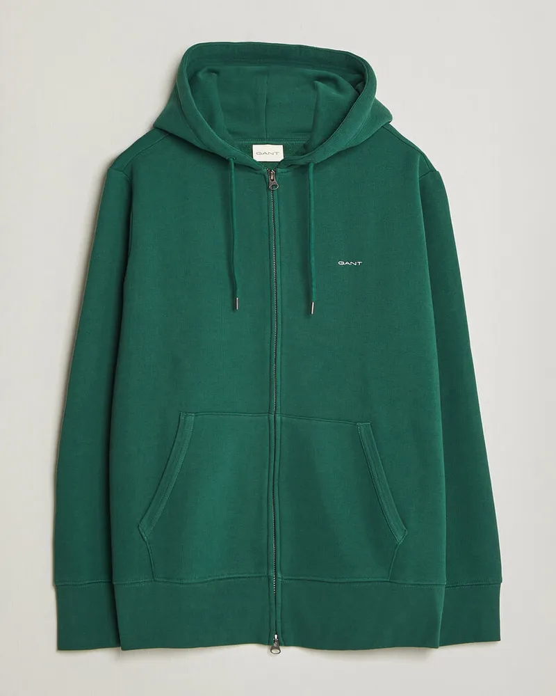Gant Tournament Full Zip Hoodie Green Grün