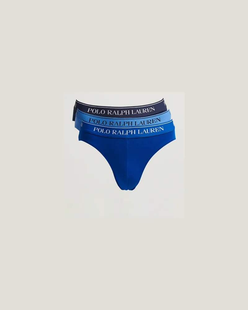 Ralph Lauren 3-Pack Low Rise Trunk Navy/Sapphire Star/Bermuda Blau