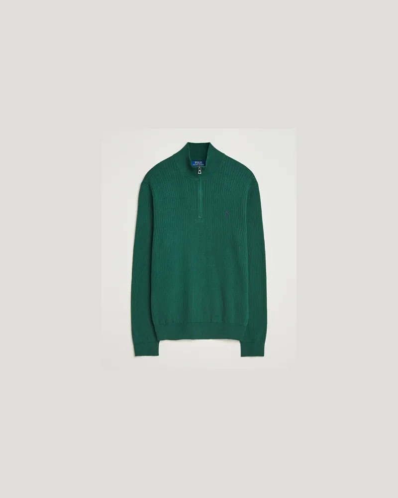 Ralph Lauren Cotton Half Zip Vintage Pine Grün