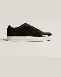 Lanvin Patent Cap Toe Sneaker Black Schwarz