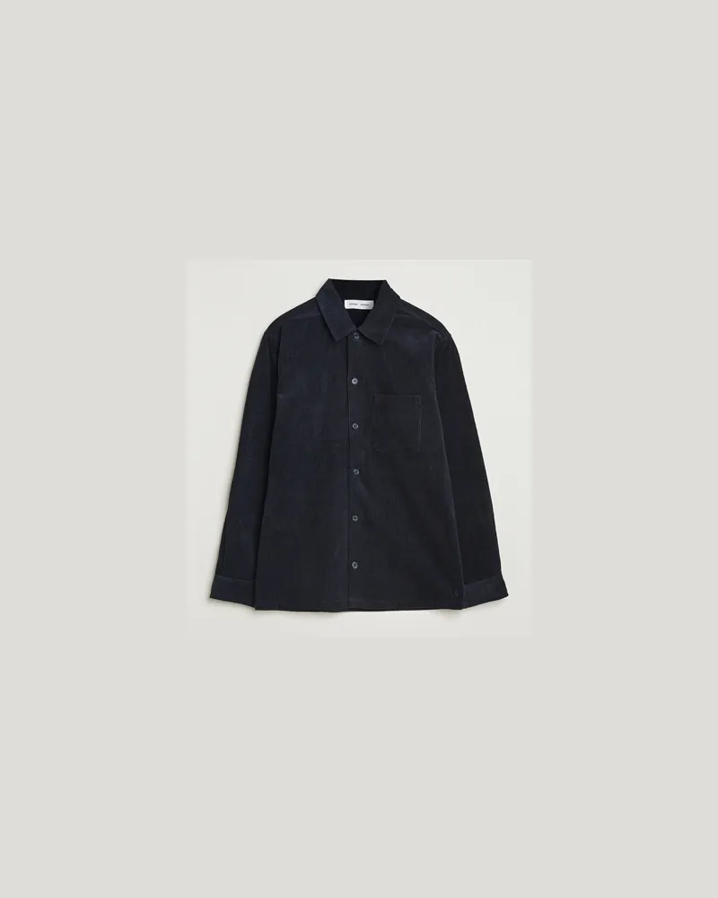 Samsøe & Samsøe Damon Corduroy Overshirt Salute Navy Blau