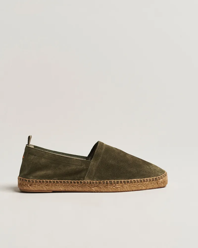 Castañer Pablo Casual Suede Espadrilles Verde Bosque Grün